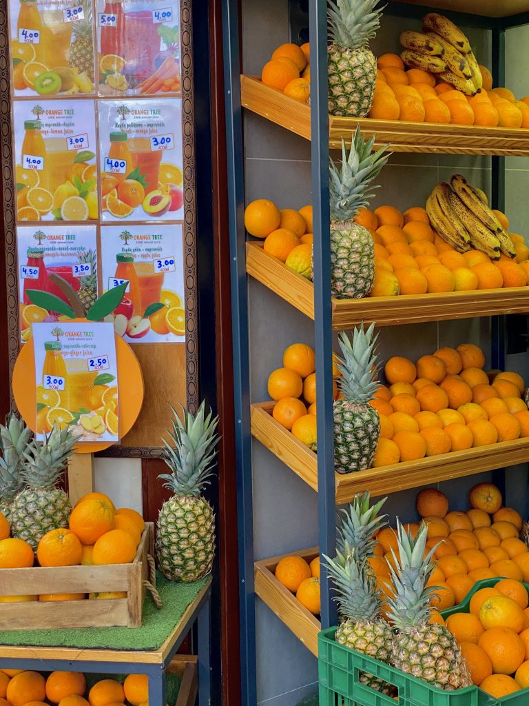 Bar à jus de fruits, La Canée, Crète