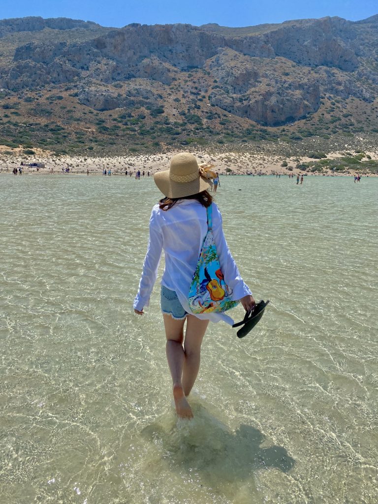 Lagon de Balos, eau cristalline, young globe trotters