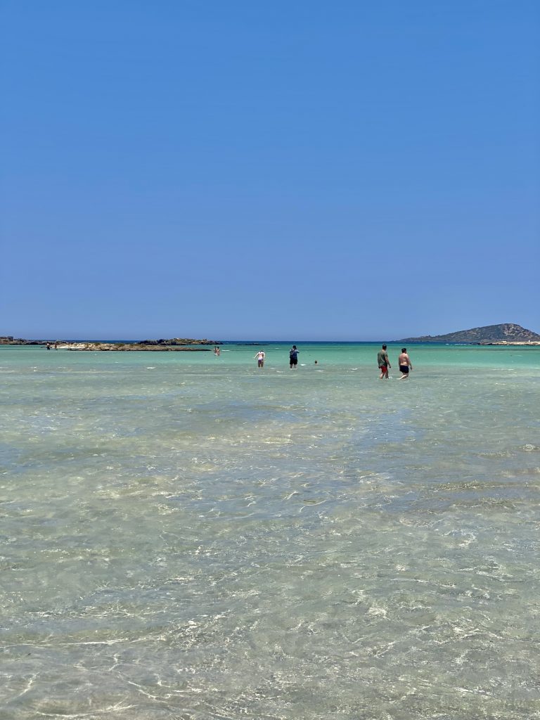 Plage d'Elafonissi, Crète, Eau cristalline